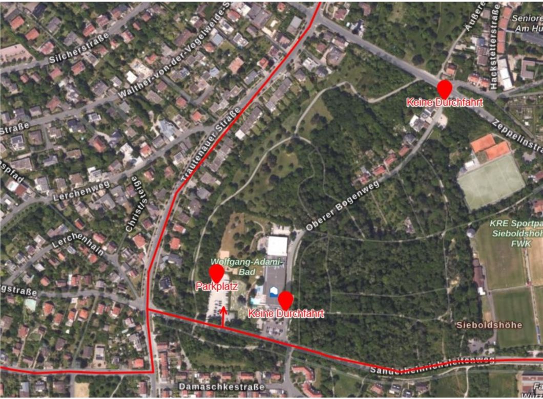Lageplan Parkplatz